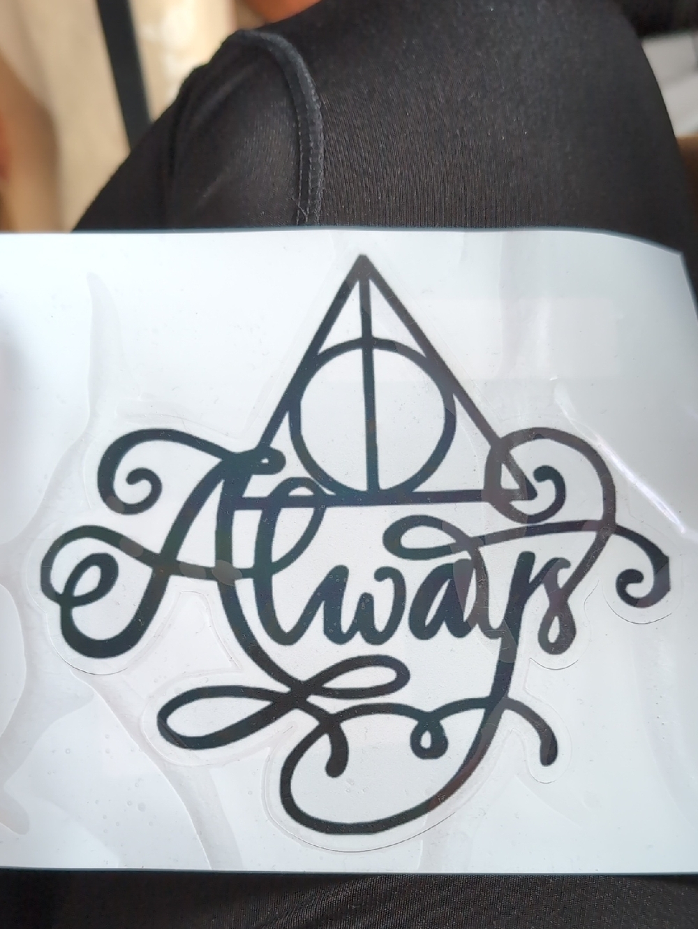 Always W Deathly Hallows Sign-Car Sticker